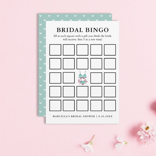 Invitation Bingo nuptiale | Lingerie Bridal Party