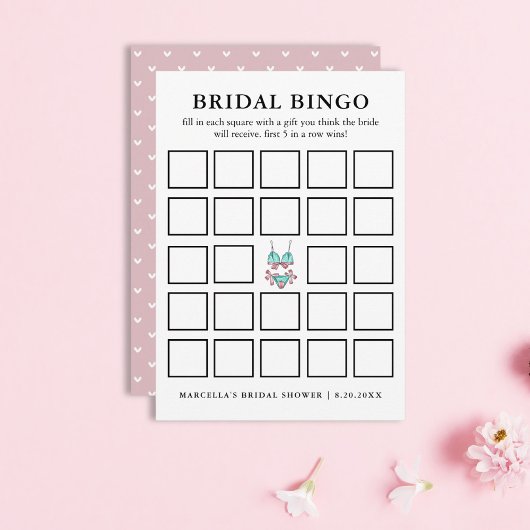 Invitation Bingo nuptiale | Lingerie Bridal Party