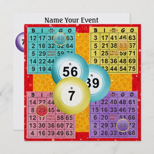 INVITATION BINGO - SRF (Devant / Derrière)