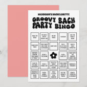Invitation Bingo super Bach Bachelorette Party, Téléchargez-l (Devant / Derrière)