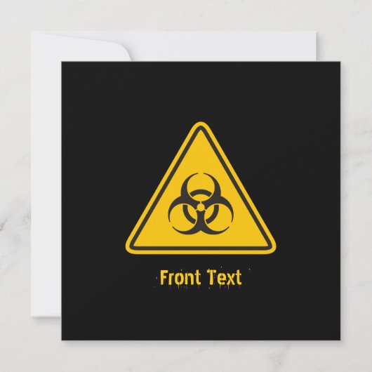 Invitation Biohazard icon (Devant)