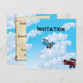 Invitation BiPlane's (Devant / Derrière)