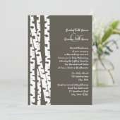 Invitation Birch Blanc/ Brown foncé (Debout devant)