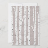 Invitation Birch Tree Rustic Nature Nuptiale Douche Invitatio (Dos)