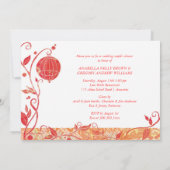 Invitation Bird Cage Birds Mariage Couple's Shower (Dos)