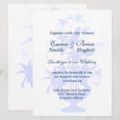 Invitation Bird Lyre et la verdure (Devant / Derrière)