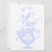Invitation Bird Lyre et la verdure (Dos)