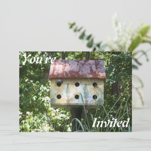 Invitation Birdhouse (Debout devant)