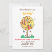 Invitation Birdhouse Déménagement Parti (Devant)