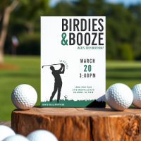 Birdies & Booze Golf Adulte Anniversaire