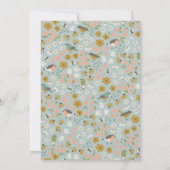 Invitation Birds and Bees Floral Baby Shower (Dos)