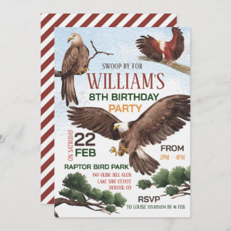 Invitation Birds of Prey Birthday Party