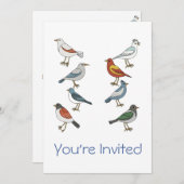 Invitation Birdwatcher Birding Event Collecte de fonds (Devant / Derrière)