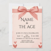 Invitation birthday  (Devant)