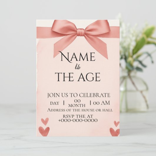 Invitation birthday  (Debout devant)