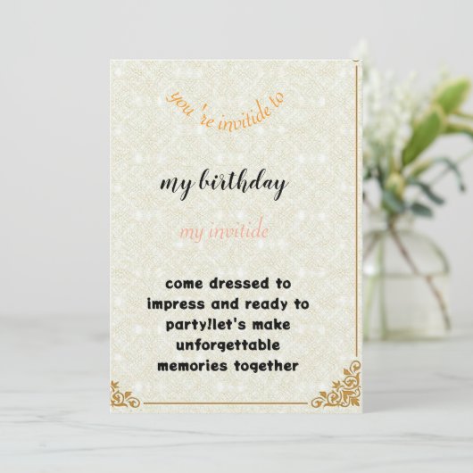 invitation birthday (Debout devant)