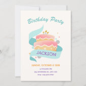 Invitation Birthday cake  (Devant)