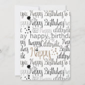 Invitation Birthday Celebration Balloons Confetti (Dos)
