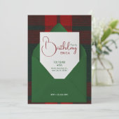 Invitation Birthday Christmas (Debout devant)