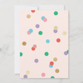 Invitation Birthday Confetti Peachy Pink Party Invite (Dos)