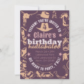 Invitation "Birthday Hullabaloo" Fête d'anniversaire de la pe (Devant)