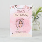 Invitation birthday kaart (Staand voorkant)