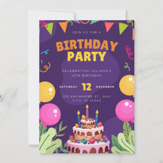 Invitation birthday party