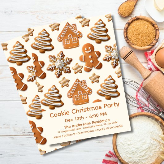 Invitation Biscuit au Gingembre