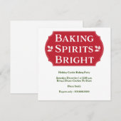 Invitation Biscuit pour illuminer les esprits (Devant / Derrière)