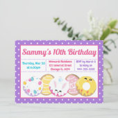 Invitation Biscuits de Pâques Donuts et sucreries Fête d'anni (Debout devant)