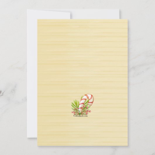 Invitation Biscuits et Chocolat Chaud (Dos)