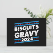 Invitation Biscuits et Gravy 2024 élection présidentielle (Debout devant)