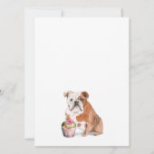 Invitation Biscuits & Pup Gâteaux Chien Fête d'anniversaire (Dos)