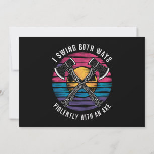 Invitation Bisexuel Je Swing Les Deux Voies Ax Funny Bi Pride