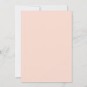 Invitation Bisous papillon rose Fille fête d'anniversaire (Dos)