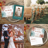 Invitation Bisque Abstrait noir Turquoise clair moderne en cu