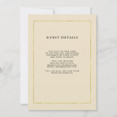 Invitation Bisque Luxe avec des petits groupes d'invité de (Devant)