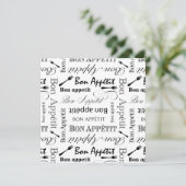 Invitation Bistros français vintages d'Appetit de fève noire (Debout devant)