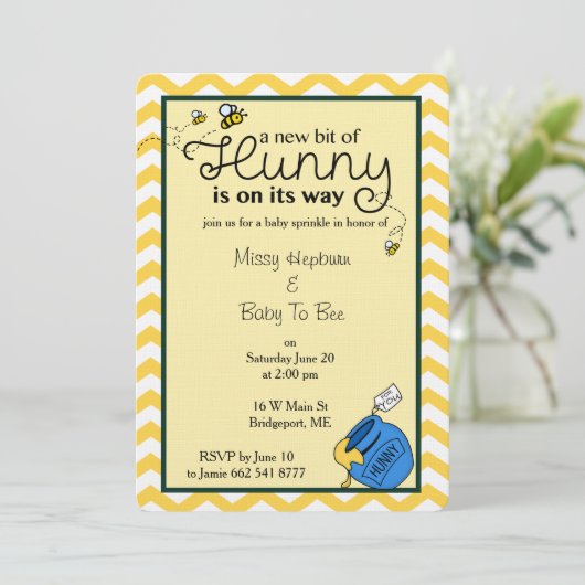 Invitation Bit de Hunny (Debout devant)