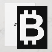 Invitation Bitcoin B Cool (Devant / Derrière)