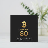 Invitation Bitcoin Vous L'avait Dit Édition Limitée Rétro Cry (Debout devant)