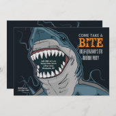 Invitation Bite de requin (Devant / Derrière)