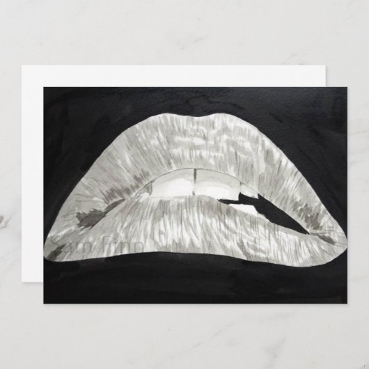 Invitation Bitten Lips (Devant / Derrière)