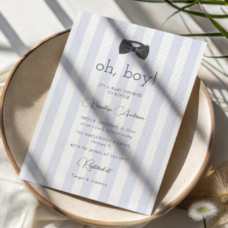 Invitation Bitty Bow Oh Boy Baby shower