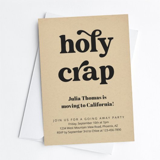 Invitation Bizarre et salope qui s'éloigne de l'invitation de