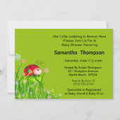 Invitation Bizarre rouge mignonne dans le graphique de jardin (Devant)