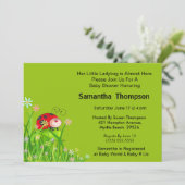 Invitation Bizarre rouge mignonne dans le graphique de jardin (Debout devant)