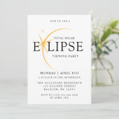 Invitation Black 2024 Total Solar Eclipse Viewing Party (Debout devant)