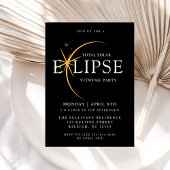 Invitation Black 2024 Total Solar Eclipse Viewing Party