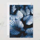 Invitation Black and Blue Tropical Palm Engagement Party (Dos)